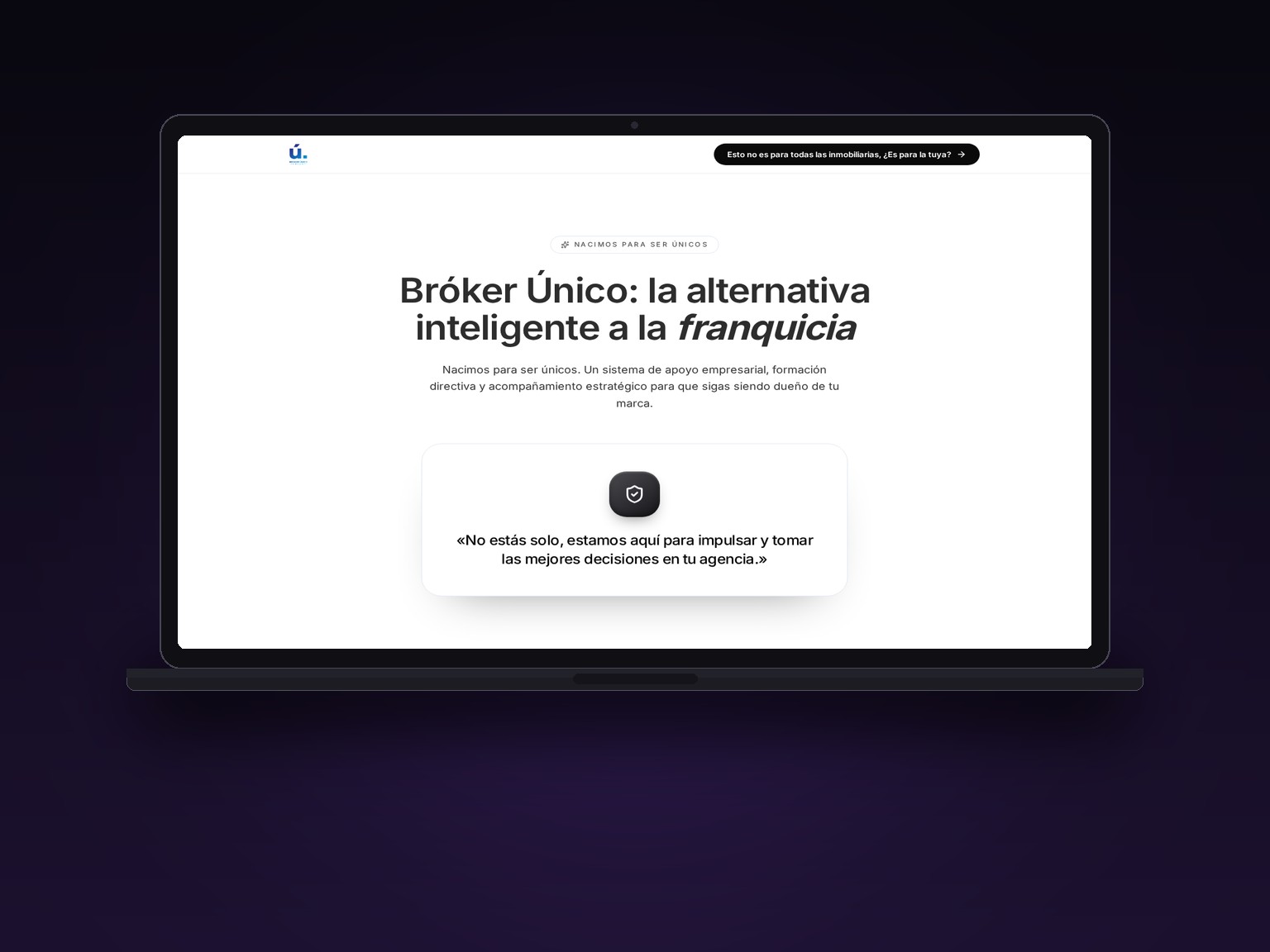 Bróker Único — Landing Web & Experiencia de Usuario