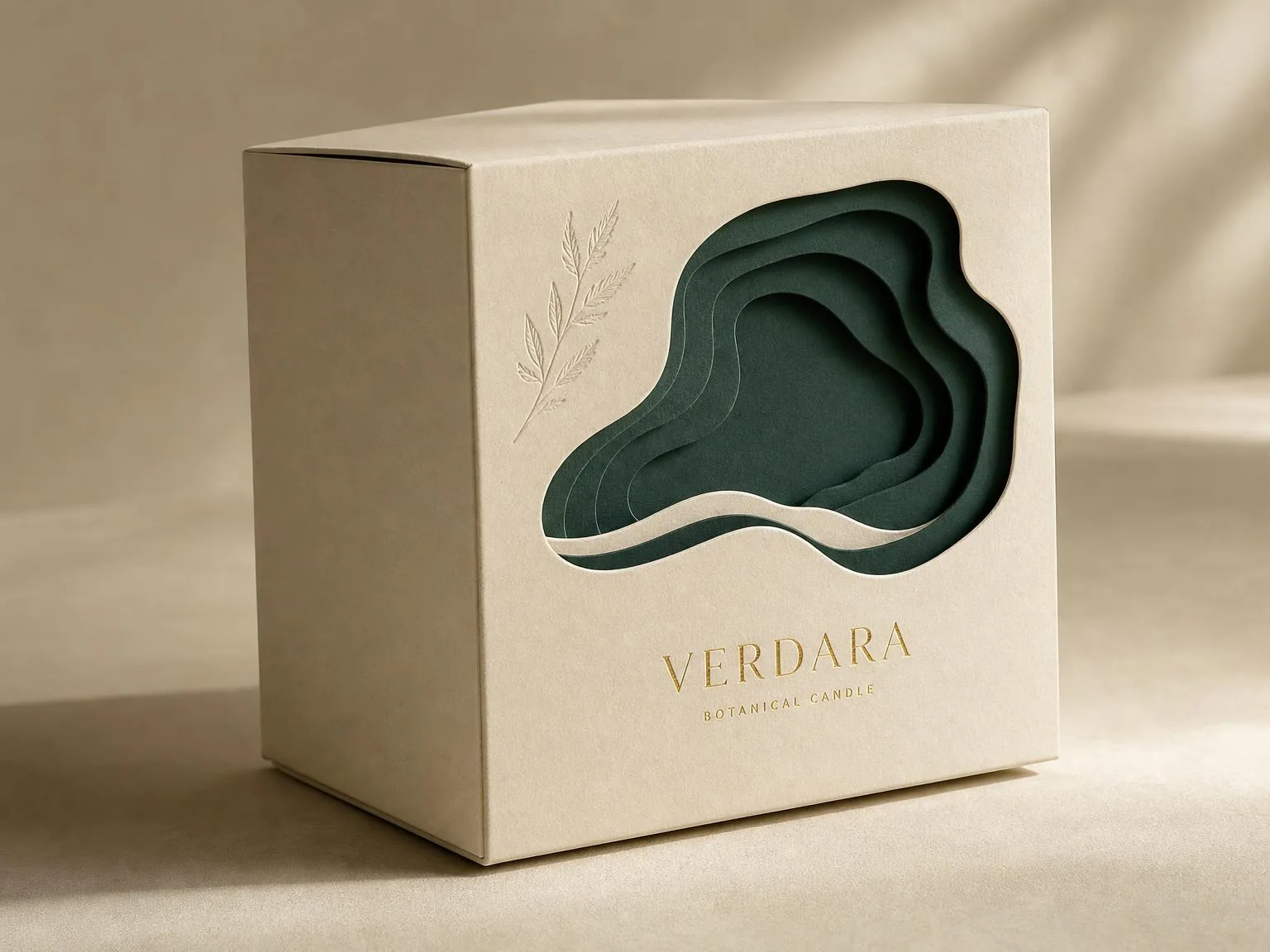 Verdara — Packaging de Vela Premium